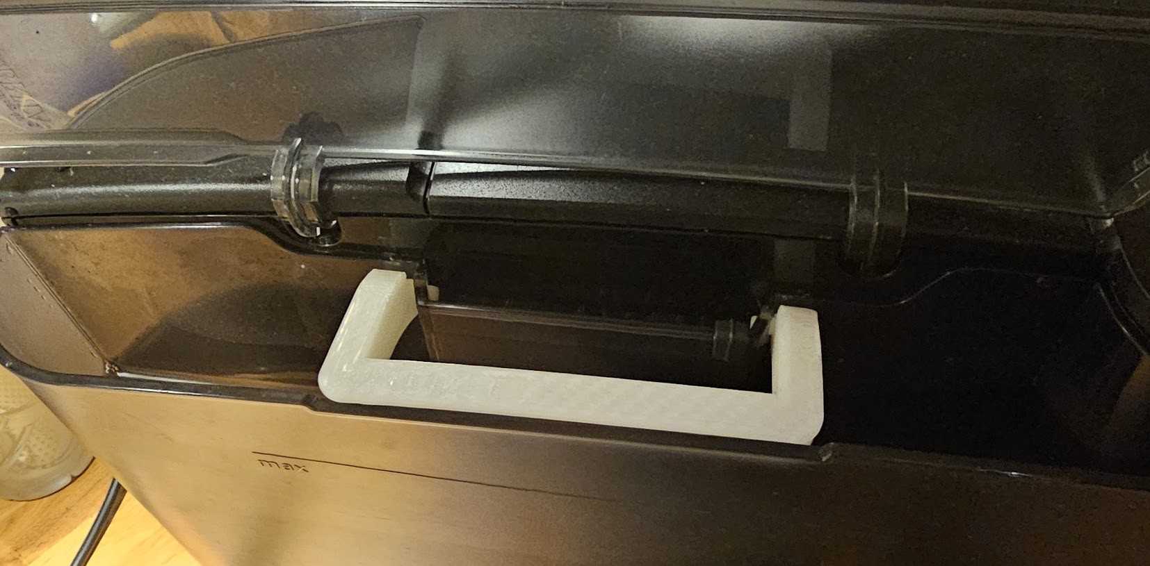 Kaffemaskin med nytt håndtak